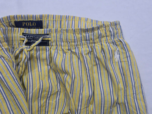 Pijama Ralph Lauren Mediana M Amarillo Lineas Azules