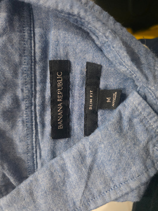 Camisa Slim Fit Banana Republic Mediana M Azu