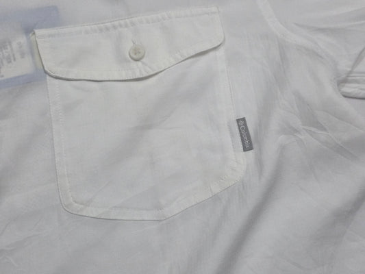Camisa Manga Corta Columbia 2xl Onmi Wick Blanca (NUEVA)