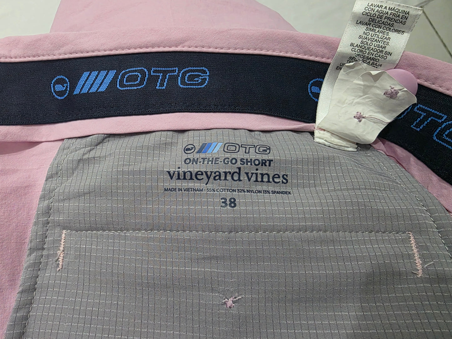 Bermuda Vineyard Vines Otg Talla 38 Rosa