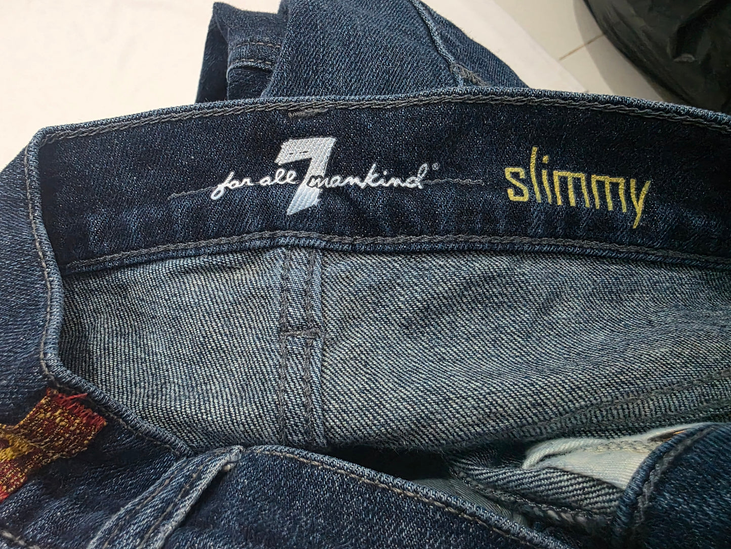 Pantalon For All Man Kind 7 Slimky 31 Azul