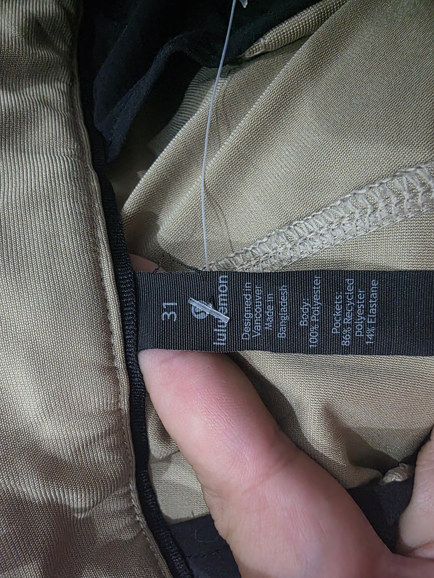 Pantalon Lululemon Talla 31 Cafe Claro