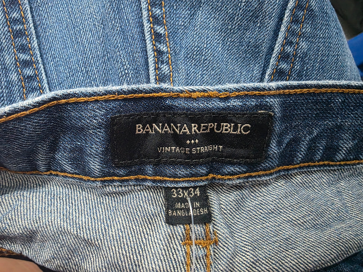 Pantalon Vintage Recto Banana Republic 33x34 Azul