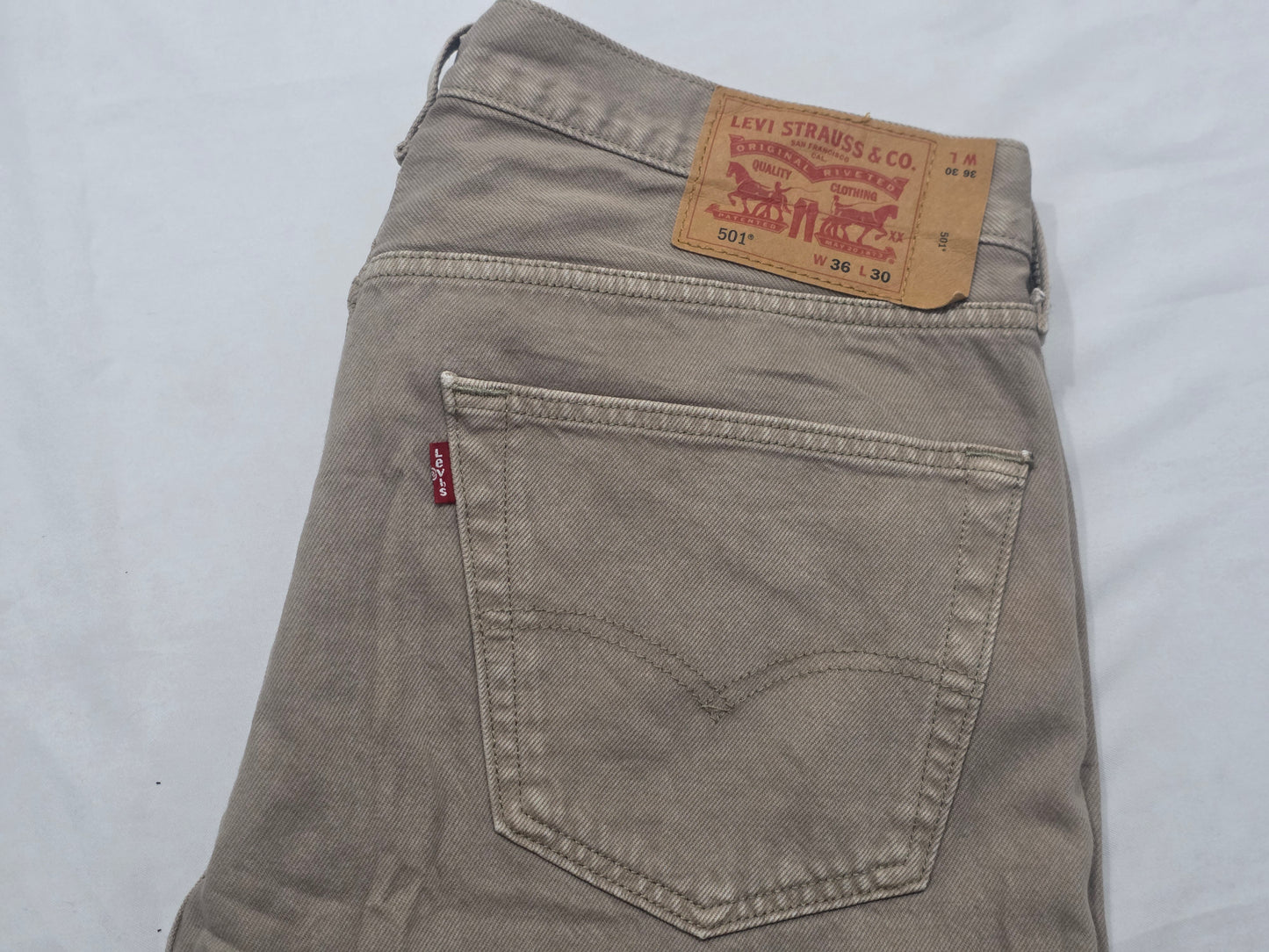 Pantalon Levis 501 36x30 Cafe