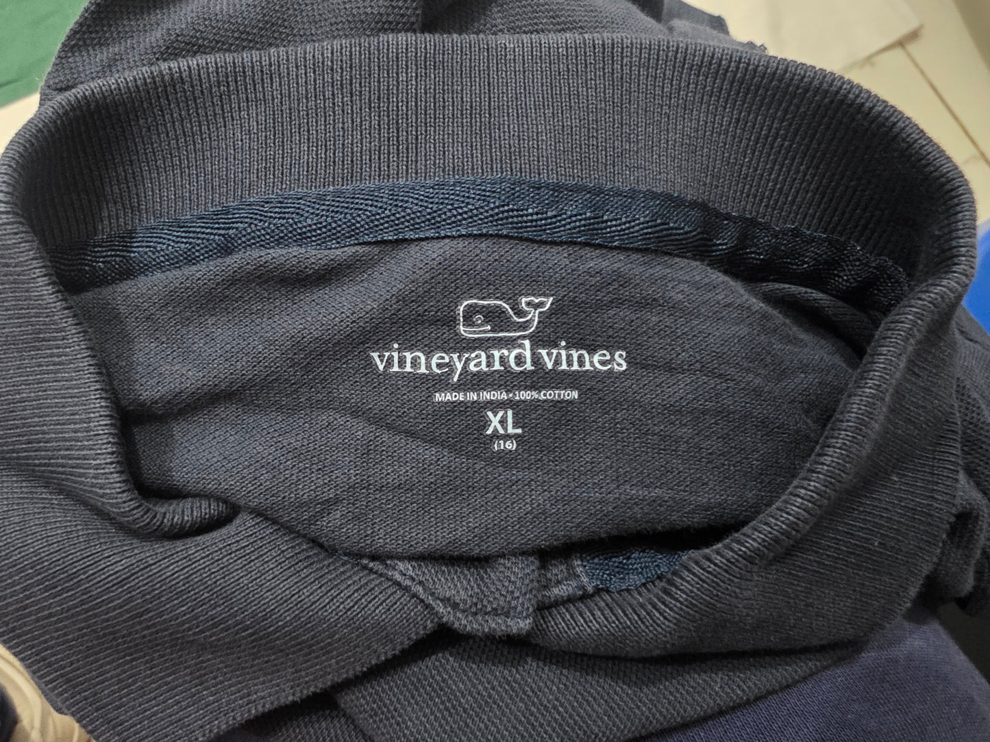 Playera Polo Vineyard Vines Adolescente Xl 16 Azul Marino