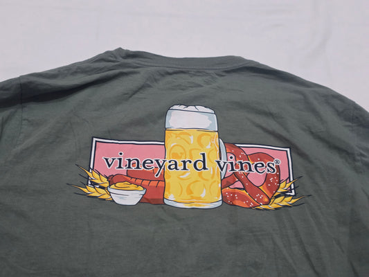 Playera Vineyard Vines Grande L Verde Manga Larga