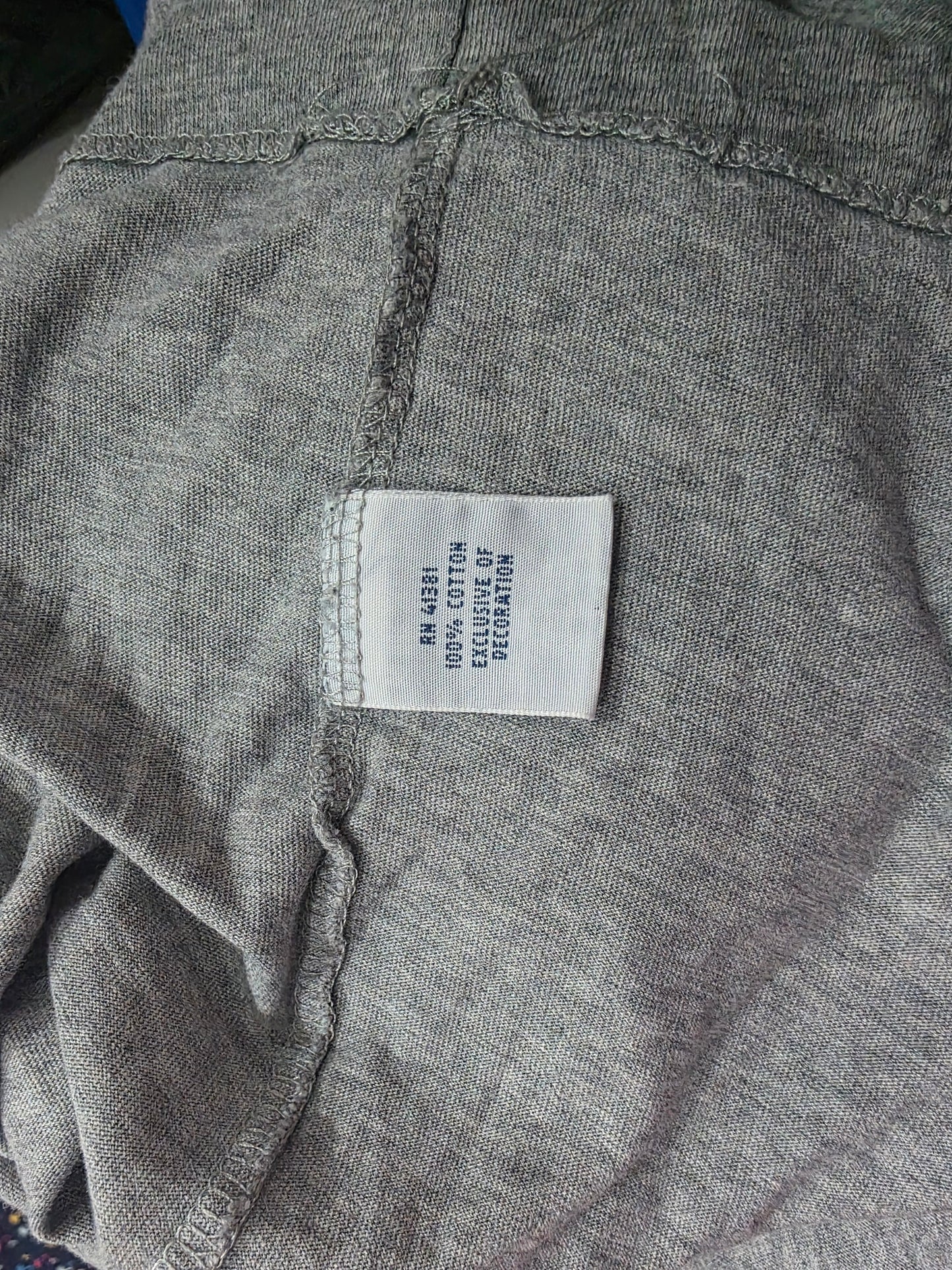 Playera Ralph Lauren Grande L Gris Manga Larga Pony Azul