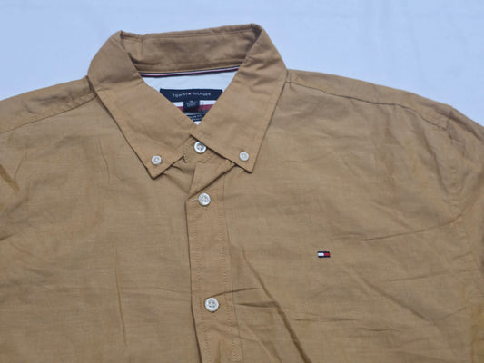 Camisa Tommy Hilfiger Xgrande Xl Cafe
