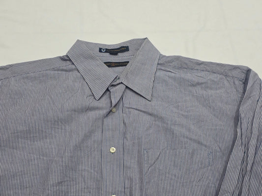 Camisa Tommy Hilfiger Xgrande Xl Lineas Azul Y Blanca