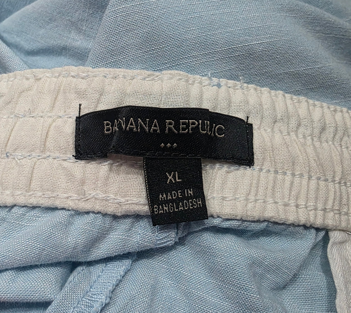 Bermuda Banana Republic Xgrande Xl Azul Claro Cordon