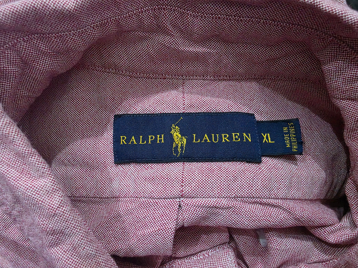 Camisa Ralph Lauren Xgrande Xl Vino Pony Colores