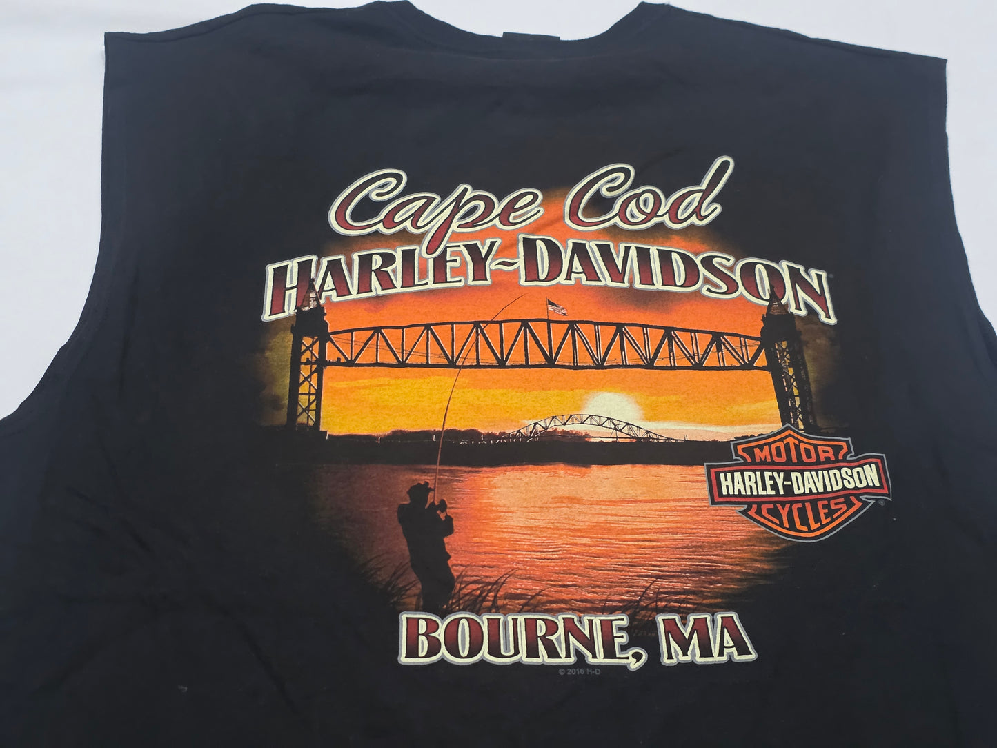 Playera Sin Mangas Harley Dvidson Cape Cod Xxl Negro