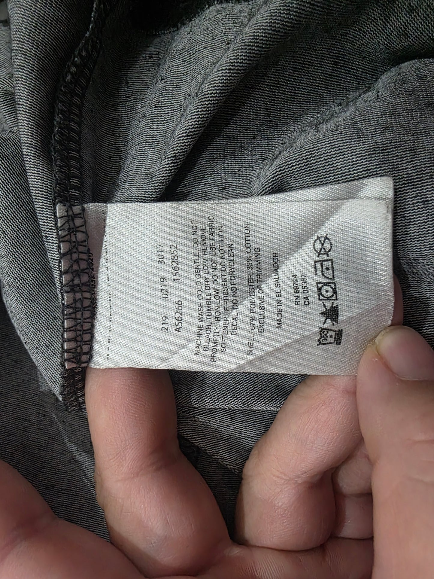 Playera Manga Larga Columbia 3x Gris Oscuro
