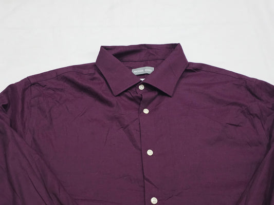 Camisa Michael Kors Xgrande Regular Vino Tinto 17 1/5 32-33 (Usado)