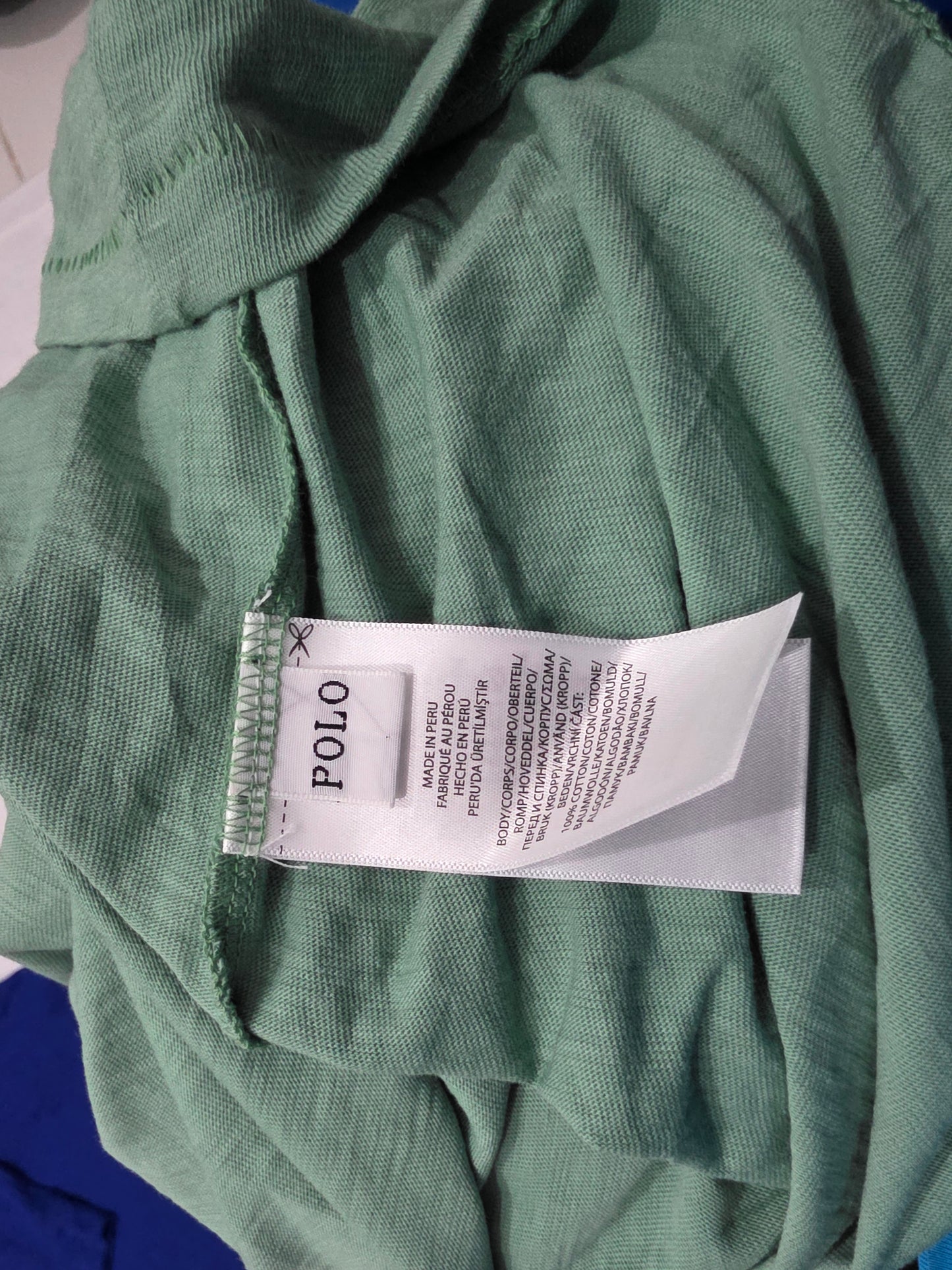 Playera Ralph Lauren 2xl Verde Deslavado Big Pony (Usado)