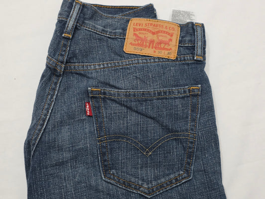 Pantalon Recto Bota Levis 559 30x30 Azul (Usado)