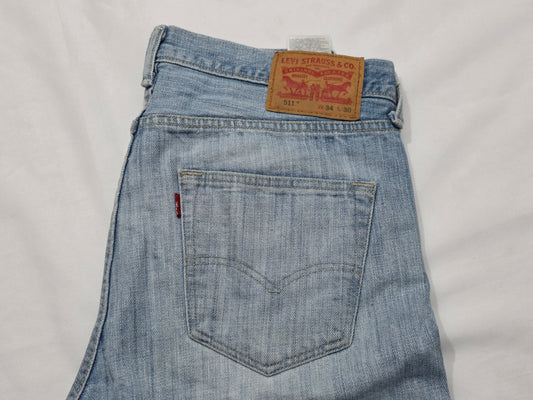 Pantalon Slimfit Levis 511 34x30 Azul Claro (Usado)