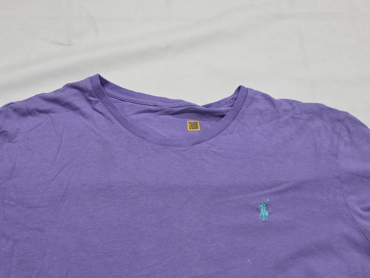 Playera Ralph Lauren Mediana M Morado Pony Azul (Usado)