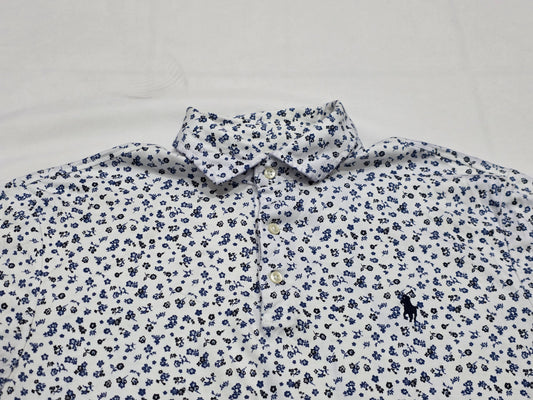 Playera Polo Ralph Lauren Mediana M Blanca Flores (Usado)