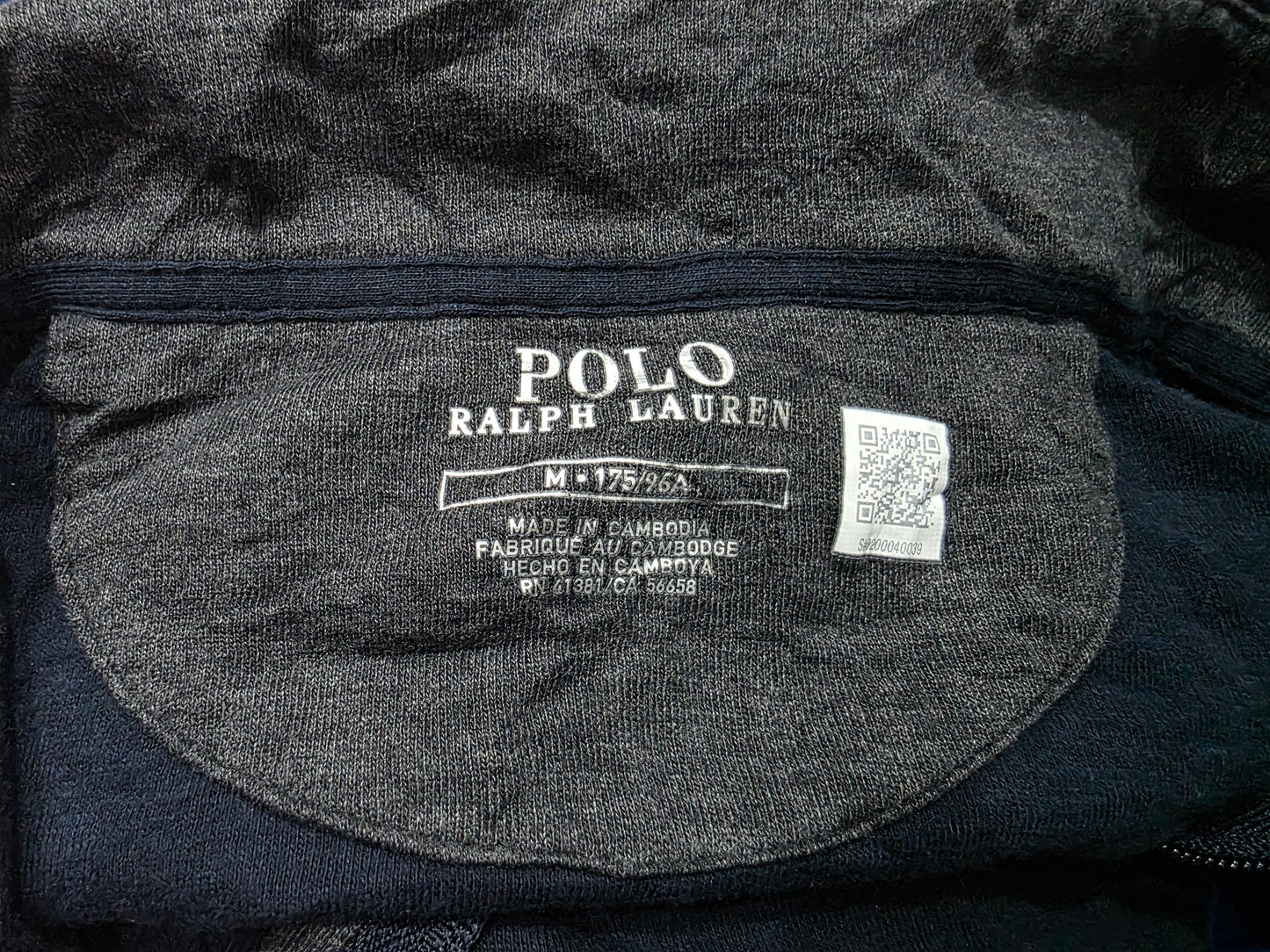 Sueter Ralph Lauren Mediana M Azul Pony Gris (Usado)