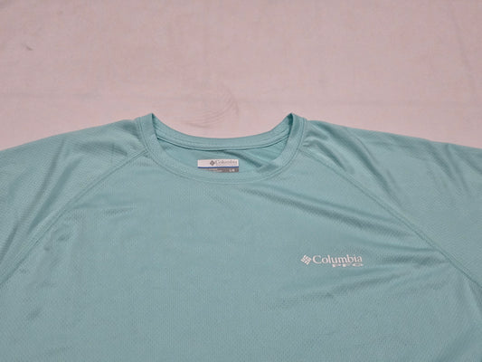 Playera Manga Larga Columbia Grande L Azul (Usado)