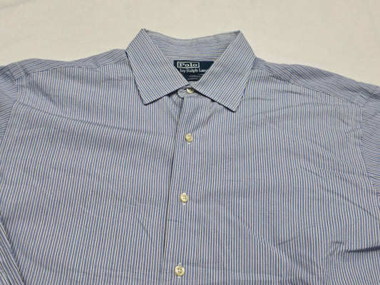 Camisa Ralph Lauren Grande L 16 1/2 32-33 Classic Fit Azul (Usado)