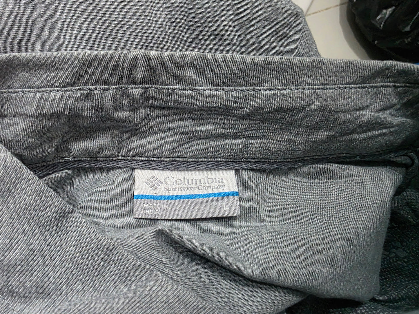 Camisa Manga Corta Columbia Grande L Gris (Usado)