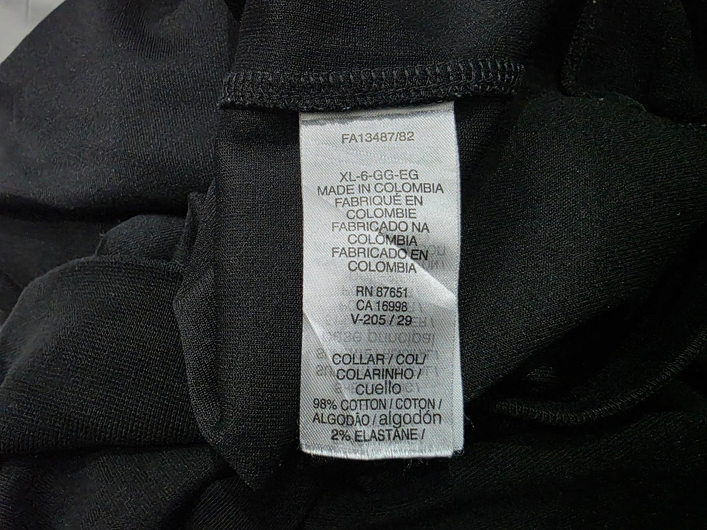 Sudadera Lacoste Xgrande Xl Fr6 Negro Letras Frontales (Usado)