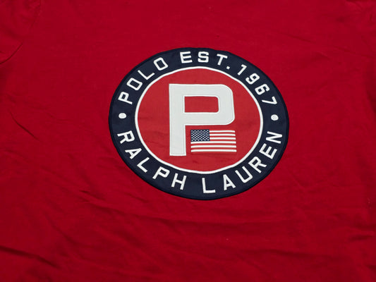Playera Ralph Lauren Xgrande Xl Alto Rojo Logo (Usado)