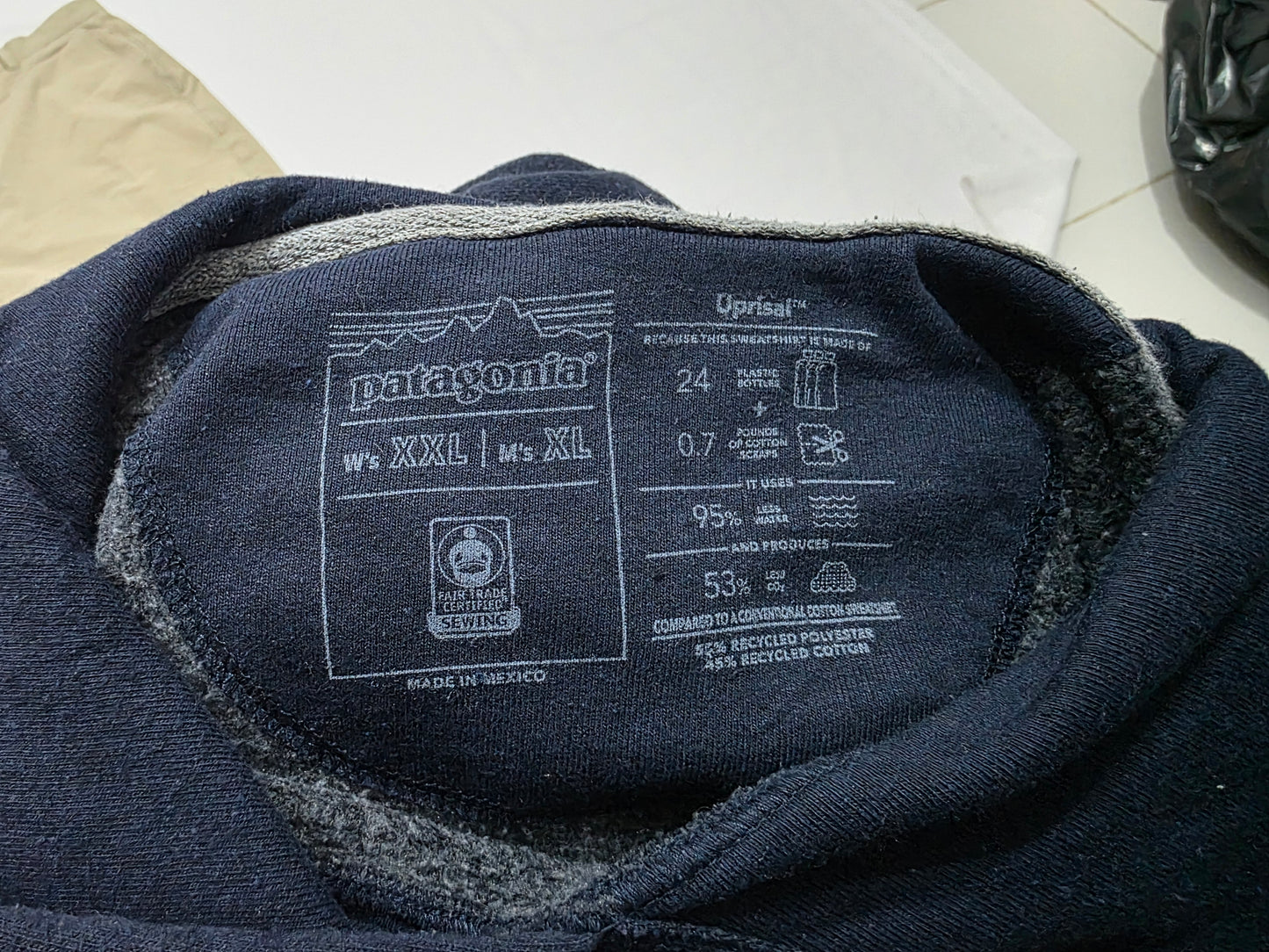 Sudadera Patagonia 2xl Azul Con Gorro (Usado)