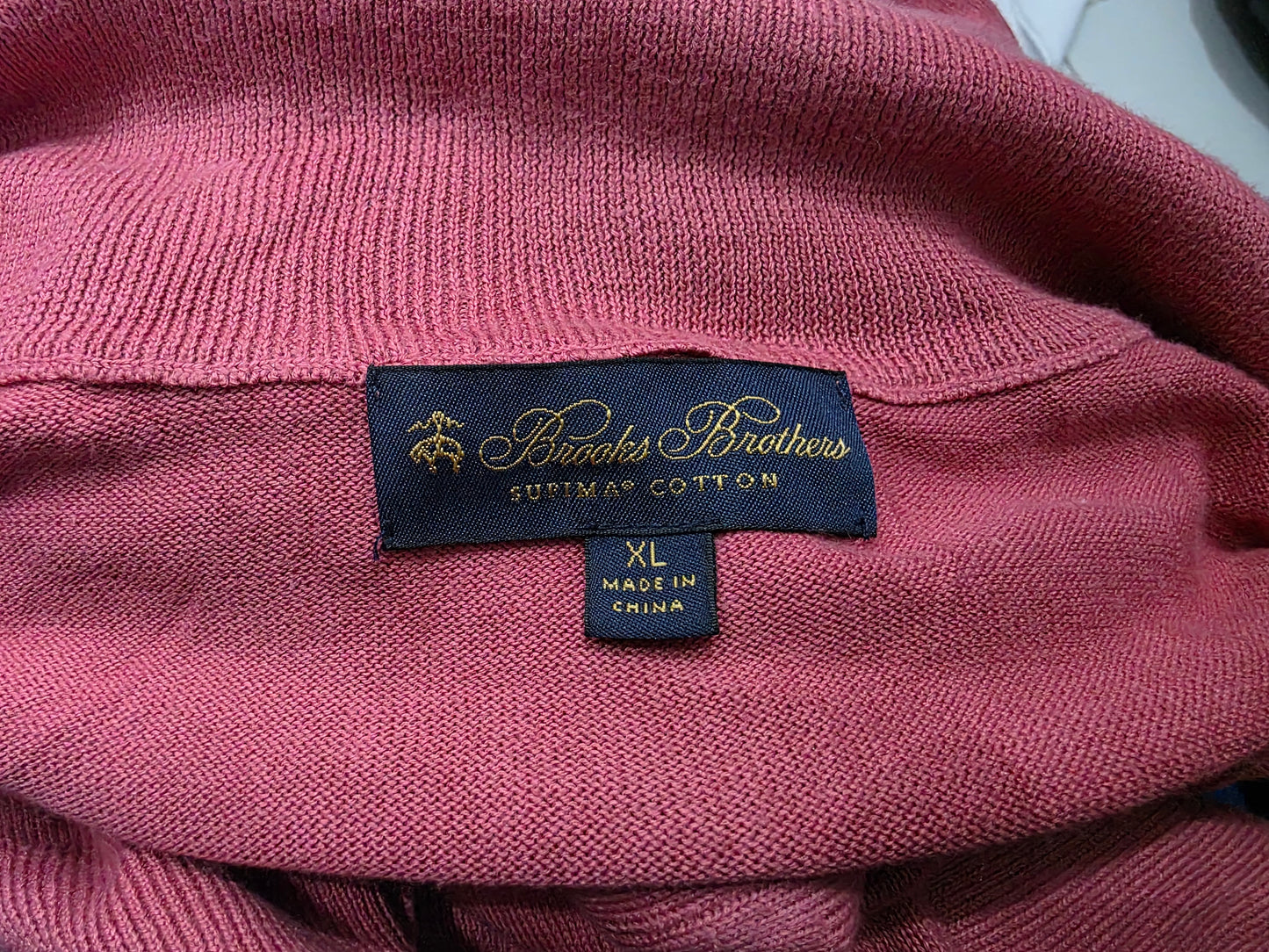 Sueter Brooks Brothers Xgrande Cierre Corto Coral (Usado)