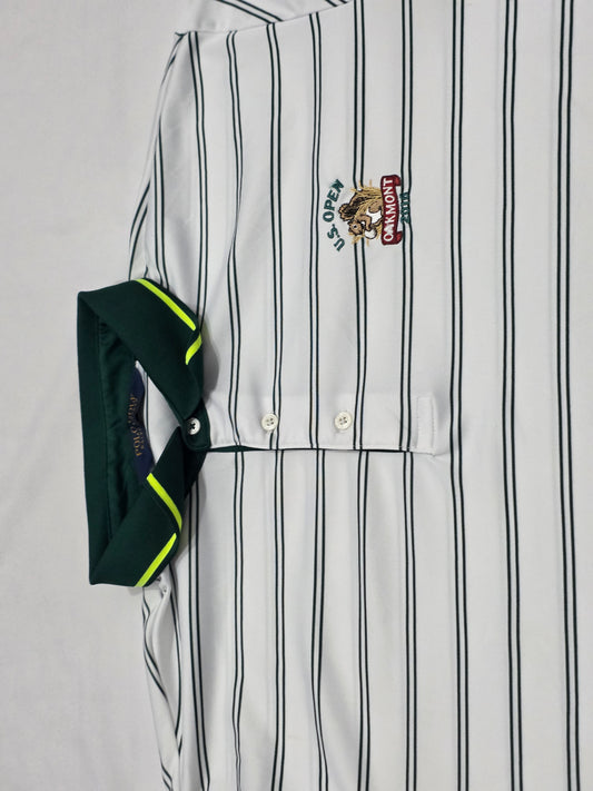 Playera Polo Golf Ralph Lauren Xgrande Xl Blanco Y Verde (Usado)