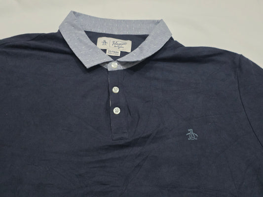 Playera Polo Penguin 2xl Azul Marino (Usado)