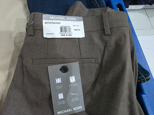 Pantalon Michael Kors 34x30 Cafe De Vestir (NUEVO)