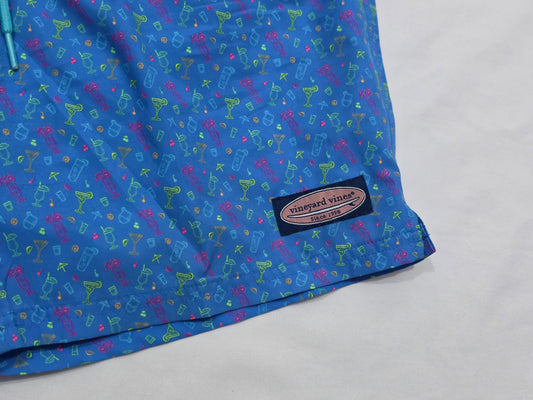 Bermuda Vineyard Vines Xchico Xs Azul Figuras (Usado)