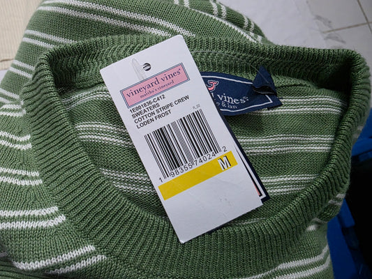 Sueter Vineyard Vines Mediana M Verde Lineas (NUEVO)