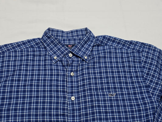 Camisa Vineyard Vines Grandel Classicfit Azul Marino Cuadro (Usado)
