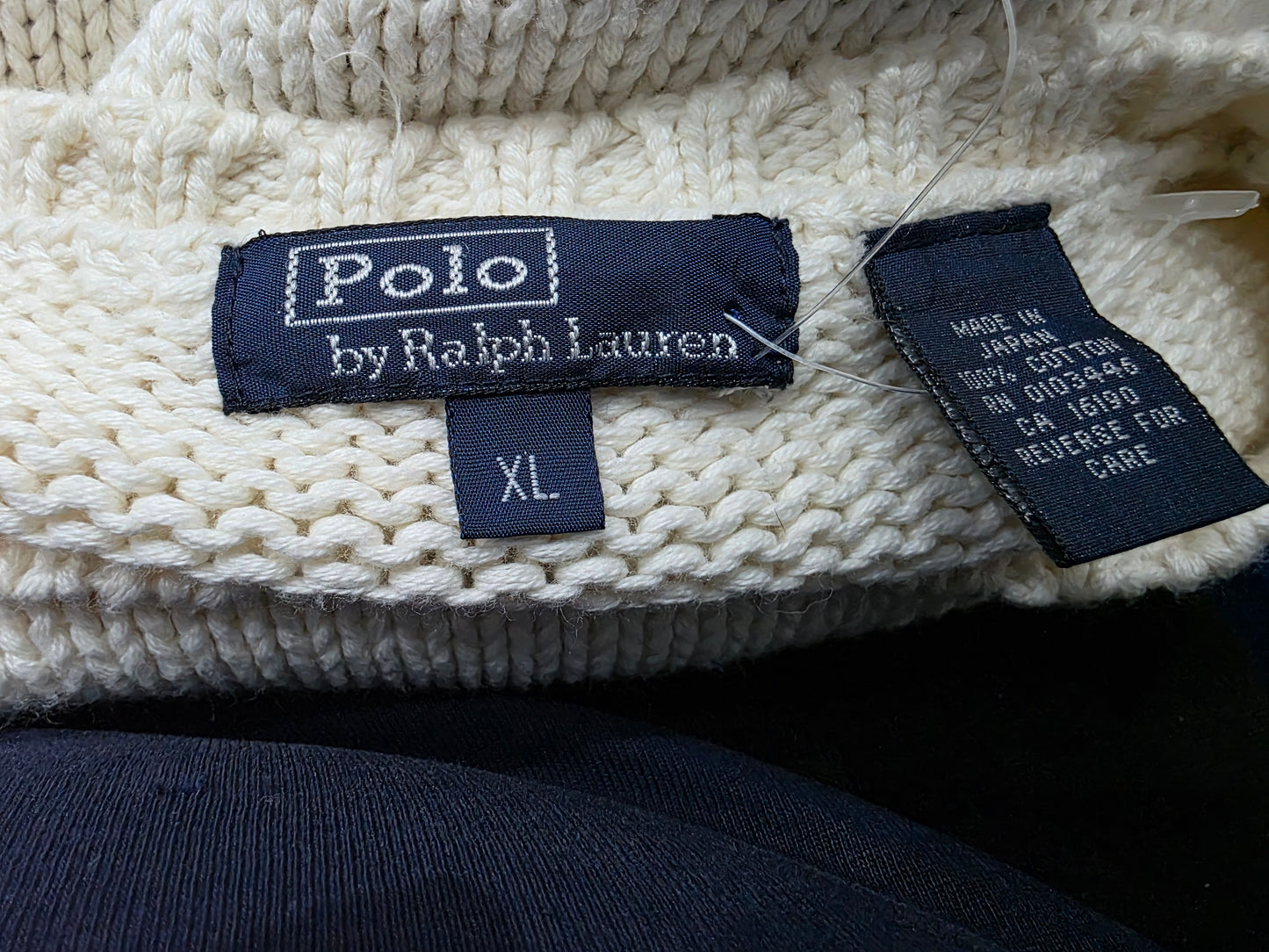 Sueter Ralph Lauren Adolescente Xl Beige Bandera Usa (NUEVO