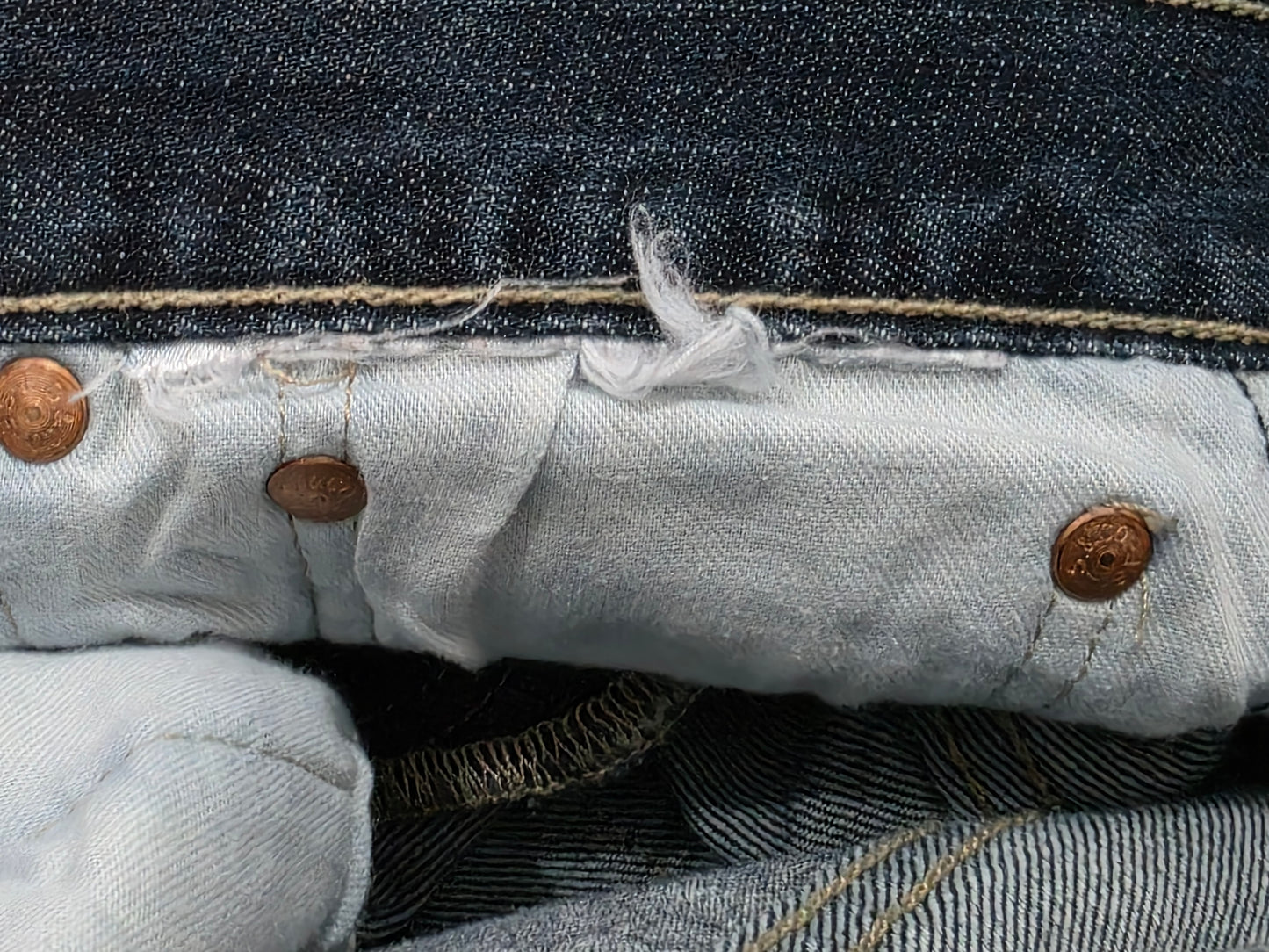 Pantalon Recto Levis 501 29x30 Azul Marino