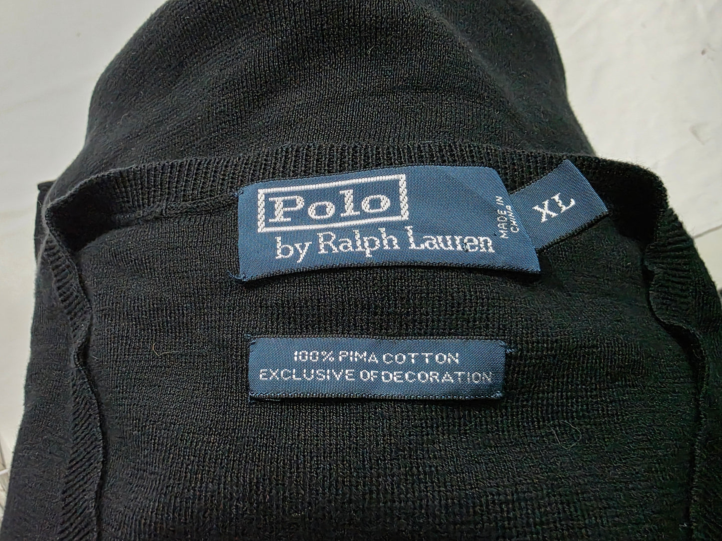 Chaleco Ralph Lauren Xgrande Xl Negro Pony Rojo