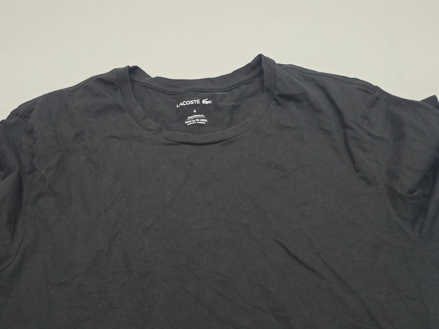 Playera Lacoste Xgrande Xl Negro Underwear