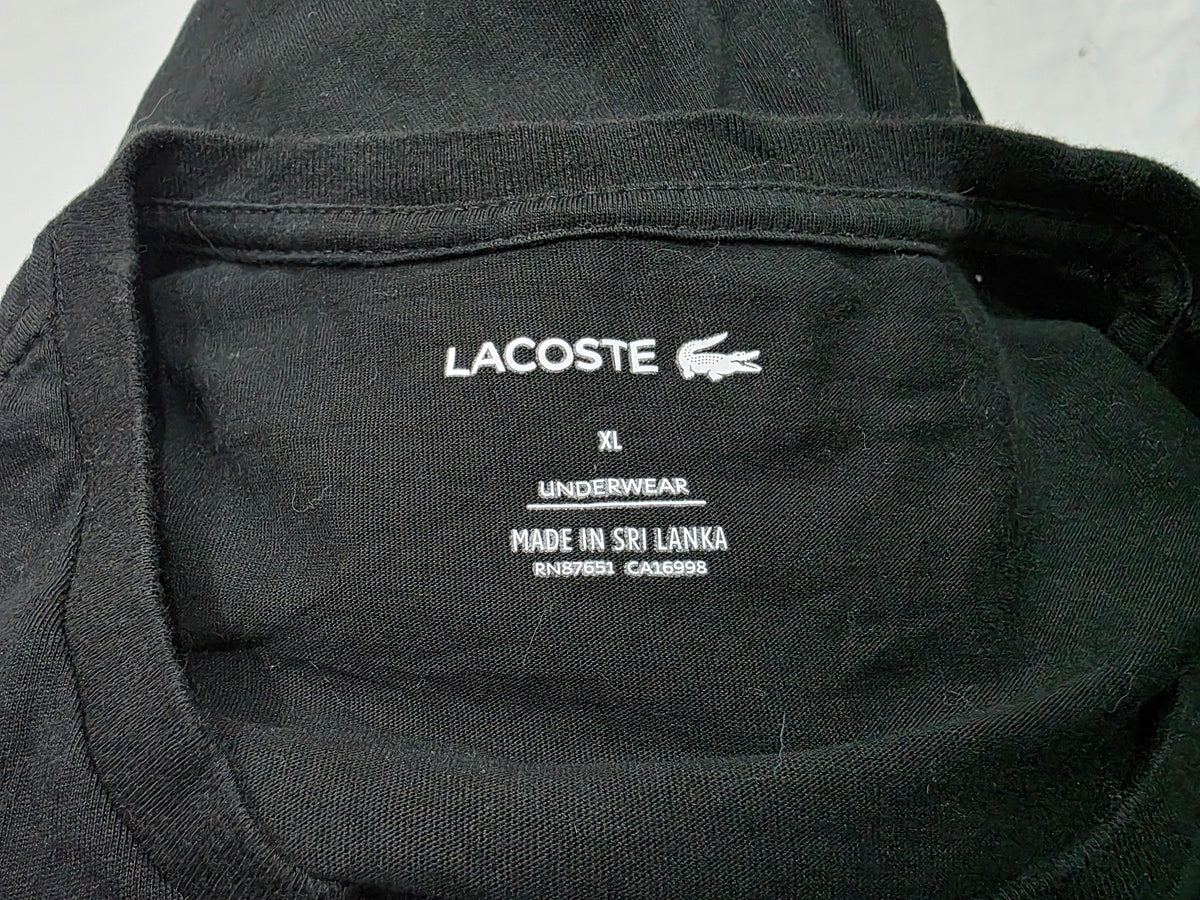 Playera Lacoste Xgrande Xl Negro Underwear