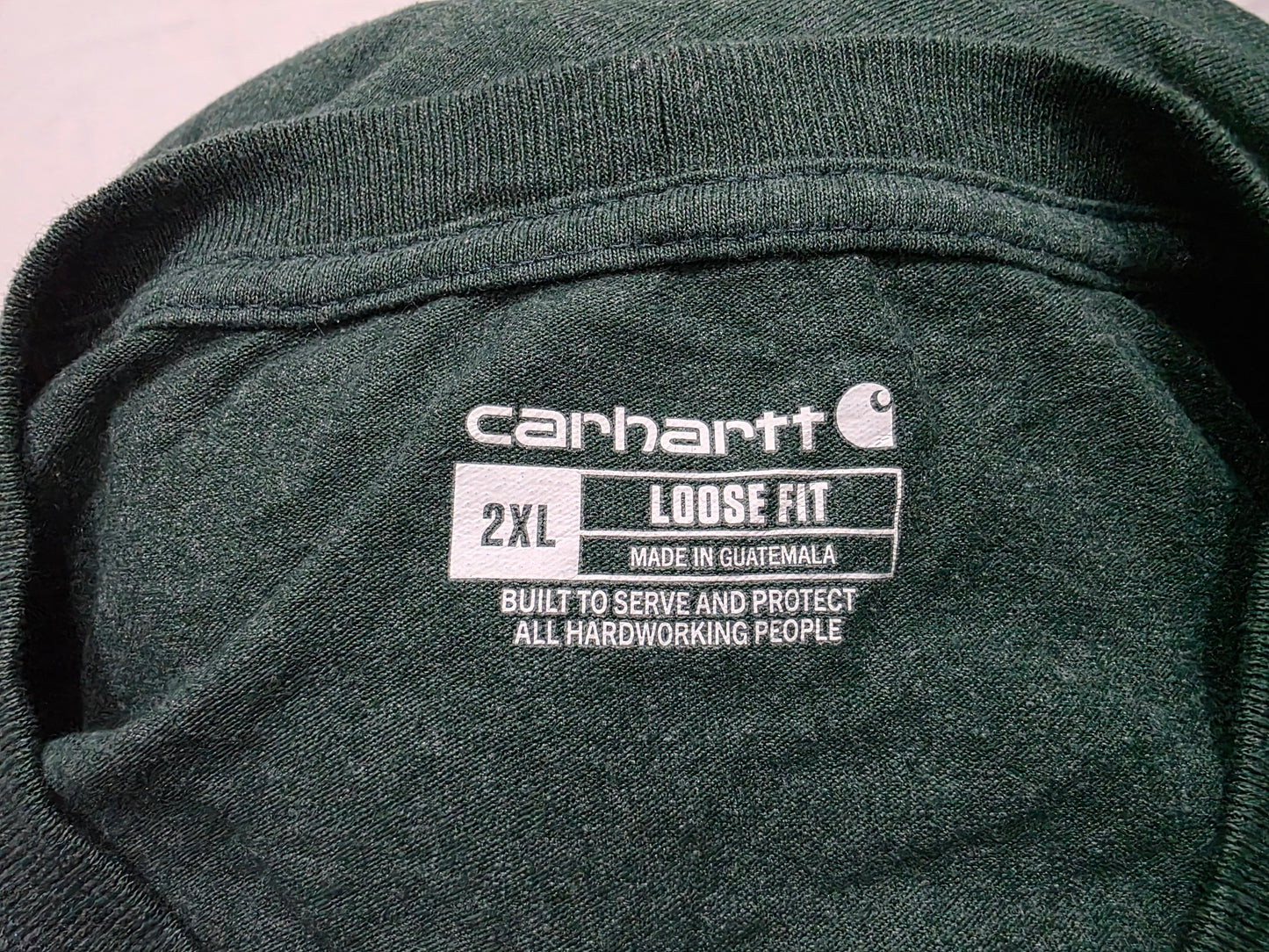 Playera Carhartt 2xl Loose Fit Verde