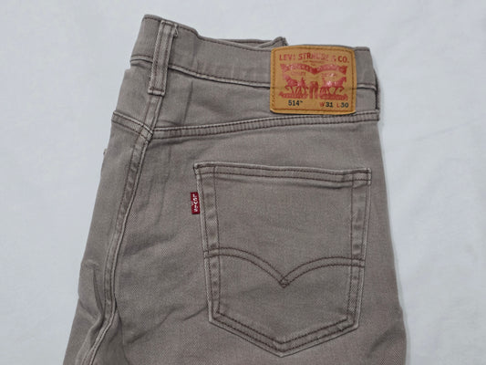 Pantalon Recto Levis 514 31x30 Cafe Deslavado (Usado)
