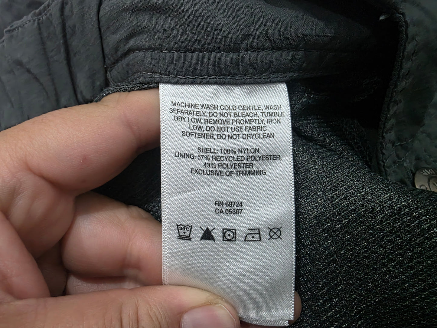 Pantalon Con Cinturon Columbia 36x34 Gris (Usado)