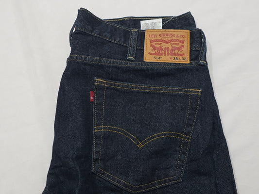 Pantalon Levis 514 38x32 Recto Azul Marino (Usado)
