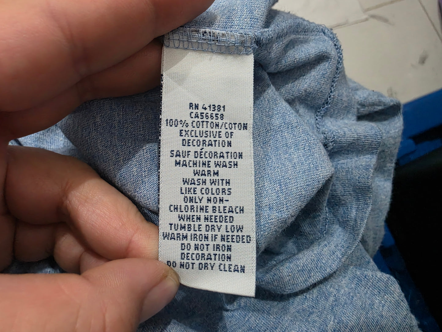 Playera Manga Larga Ralph Lauren Chico S Azul Claro Pony Azu (Usado)
