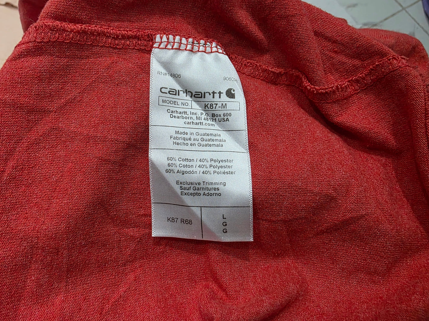 Playera Losse Fit Carhartt Grande L Coral (Usado)