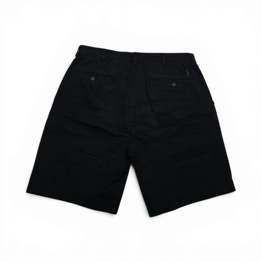 Bermuda Ralph Lauren Talla 34 Negro Pony Verde (Usado)