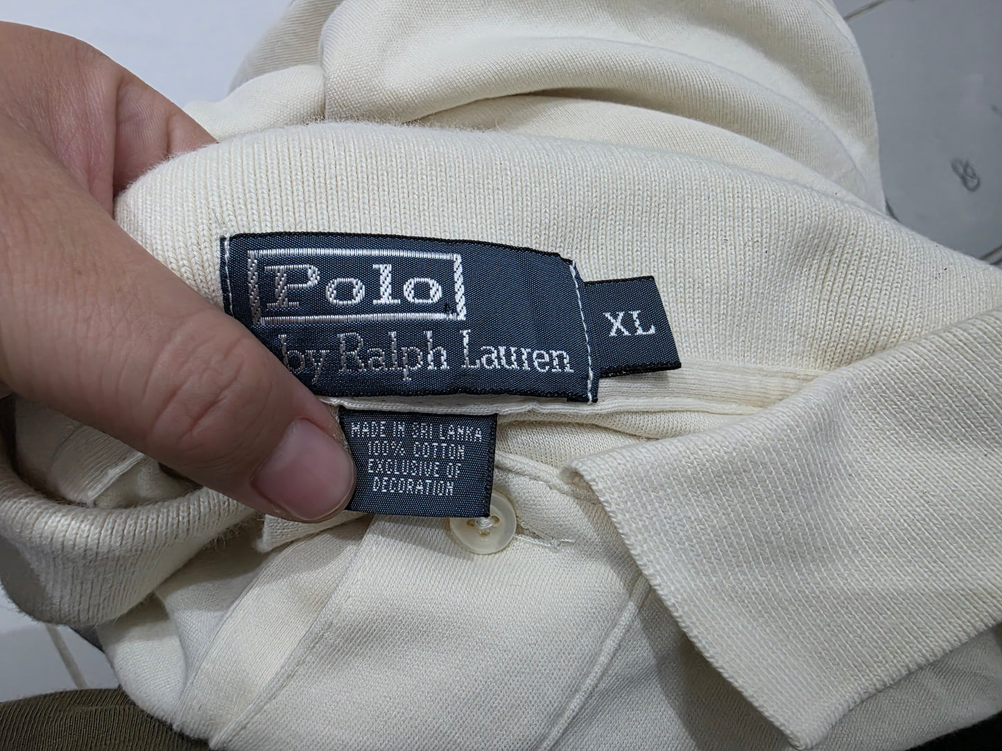 Playera Ralph Lauren Xgrande Xl Beige Pony Cafe (Usado)